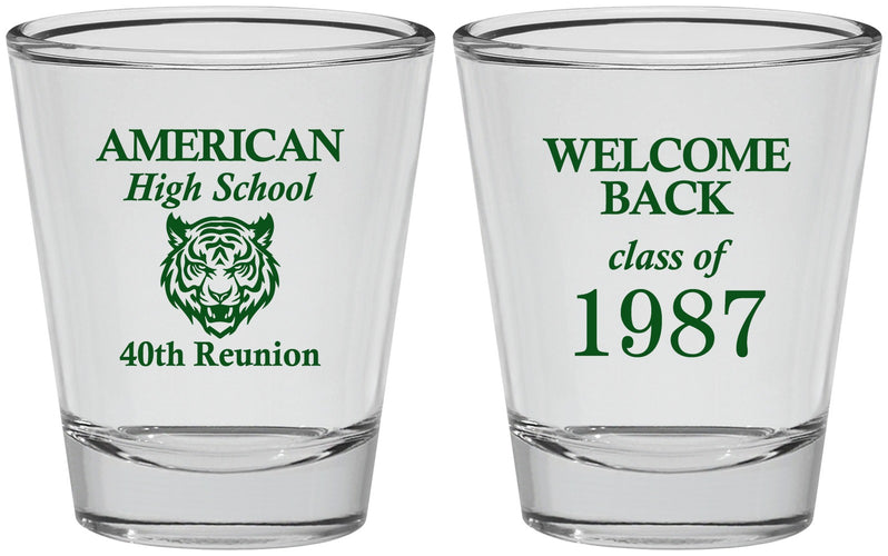 Personalized Class Reunion Shot Glasses - Class Of 1987 40 Year | 140013