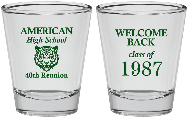 Personalized Class Reunion Shot Glasses - Class Of 1987 40 Year | 140013