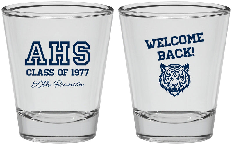 Personalized Class Reunion Shot Glasses - Class Of 1977 50 Year | 140014