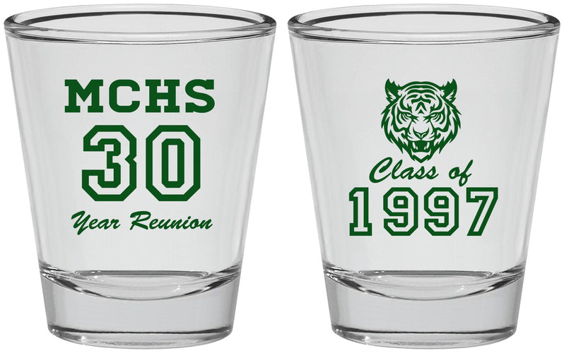 Personalized Class Reunion Shot Glasses - Class Of 1997 30 Year | 140017