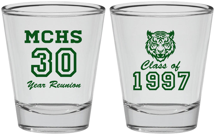 Personalized Class Reunion Shot Glasses - Class Of 1997 30 Year | 140017
