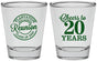 Personalized Class Reunion Shot Glasses - Class Of 2007 20 Year | 140021