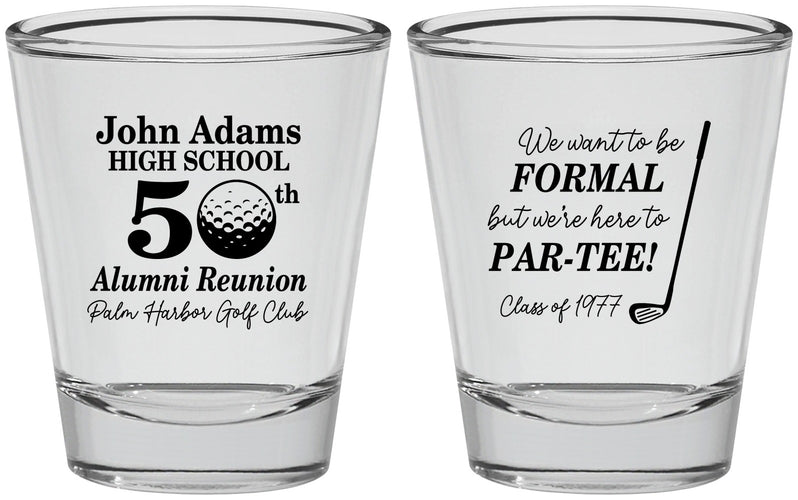 Personalized Class Reunion Shot Glasses - Class Of 1977 50 Year | 140024