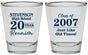 Personalized Class Reunion Shot Glasses - Class Of 2007 20 Year | 140026