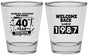 Personalized Class Reunion Shot Glasses - Class Of 1987 40 Year | 140028