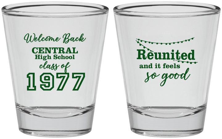 Personalized Class Reunion Shot Glasses - Class Of 1977 50 Year | 140029
