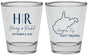 Personalized Wedding Shot Glasses - West Virginia | 147