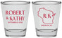 Personalized Wedding Shot Glasses - Wisconsin | 148
