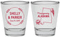 Personalized Wedding Shot Glasses - Alabama | 150