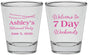 Personalized Retirement Shot Glasses - 7 Day Weekends | 150004