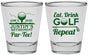 Personalized Retirement Shot Glasses - Eat Drink Golf Repeat | 150005