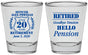 Personalized Retirement Shot Glasses - Police Officer | 150011