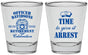 Personalized Retirement Shot Glasses - Police Officer | 150014