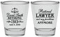 Personalized Retirement Shot Glasses - Lawyer | 150025