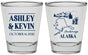 Personalized Wedding Shot Glasses - Alaska | 151