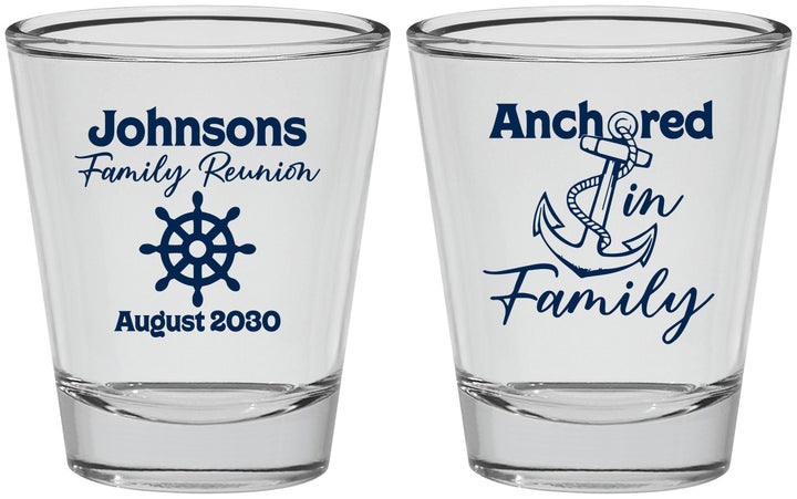 Personalized Family Reunion Shot Glasses - Cruise Nautical | 160020