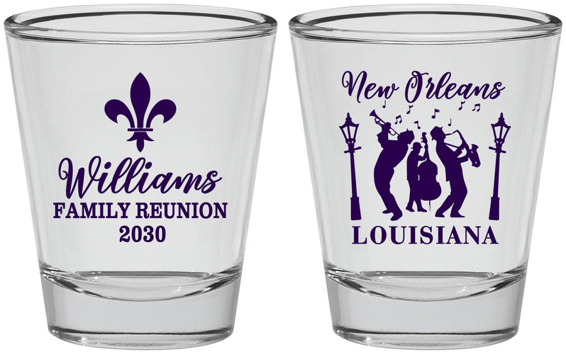 Personalized Family Reunion Shot Glasses - New Orleans | 160030