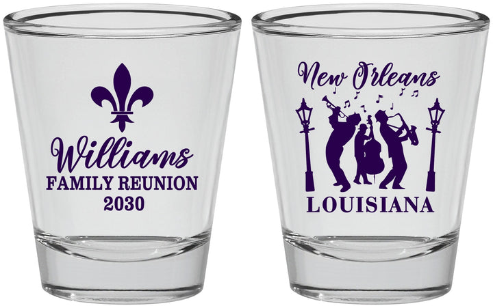Personalized Family Reunion Shot Glasses - New Orleans | 160030