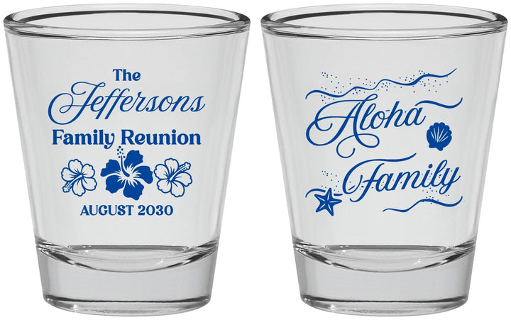 Personalized Family Reunion Shot Glasses - Hawaii | 160032