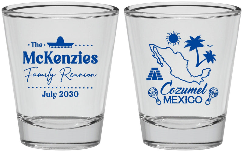 Personalized Family Reunion Shot Glasses - Mexico | 160033