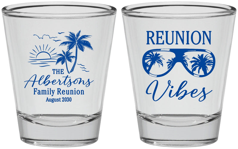 Personalized Family Reunion Shot Glasses - Beach | 160034