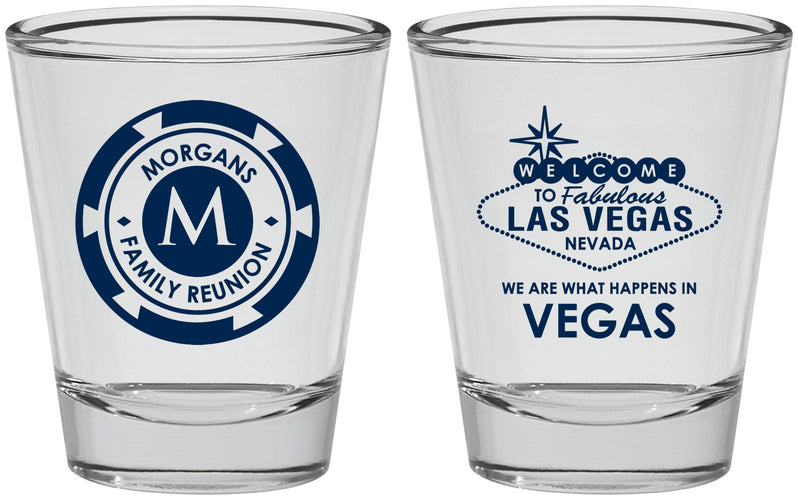 Personalized Family Reunion Shot Glasses - Las Vegas | 160037