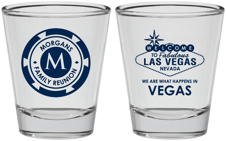 Personalized Family Reunion Shot Glasses - Las Vegas | 160037
