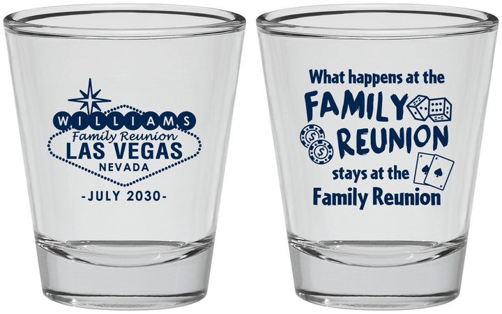 Personalized Family Reunion Shot Glasses - Las Vegas | 160038