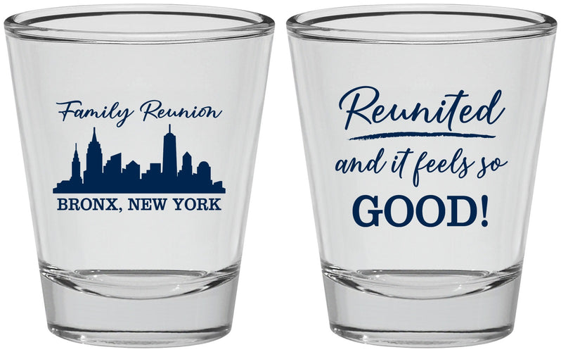 Personalized Family Reunion Shot Glasses - New York | 160039
