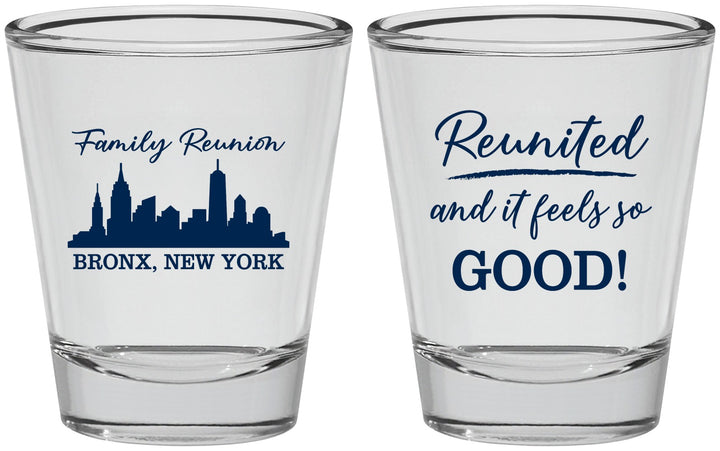 Personalized Family Reunion Shot Glasses - New York | 160039