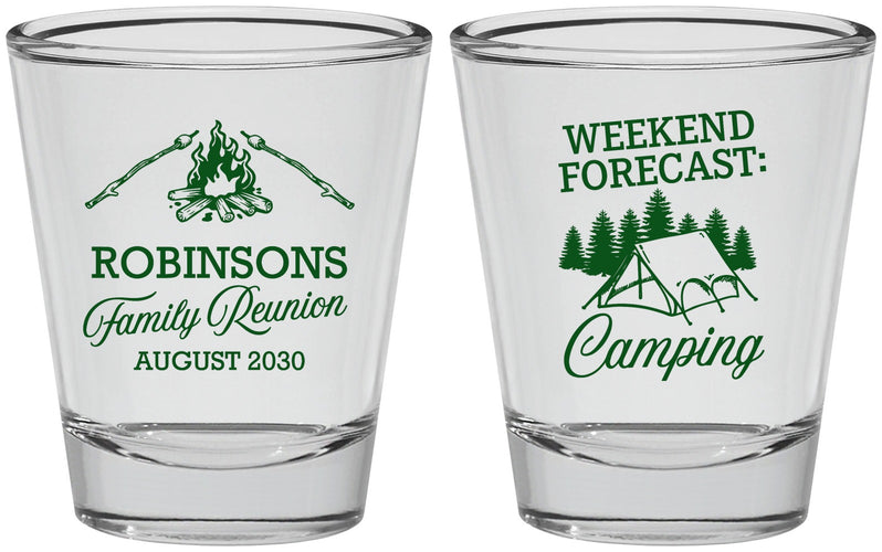 Personalized Family Reunion Shot Glasses - Camping | 160044