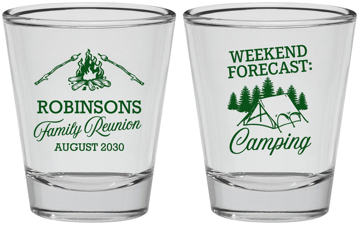 Personalized Family Reunion Shot Glasses - Camping | 160044
