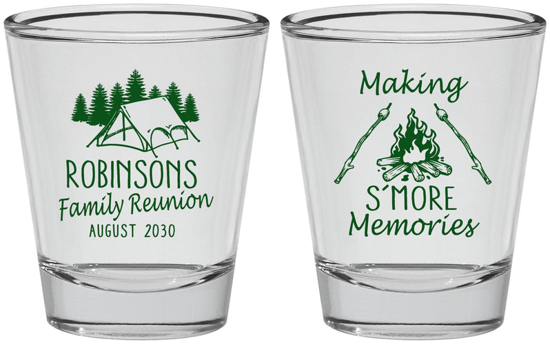 Personalized Family Reunion Shot Glasses - Camping | 160046