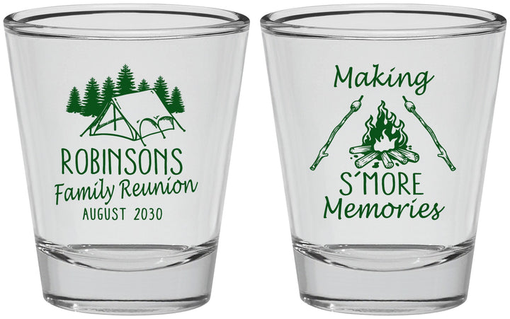 Personalized Family Reunion Shot Glasses - Camping | 160046