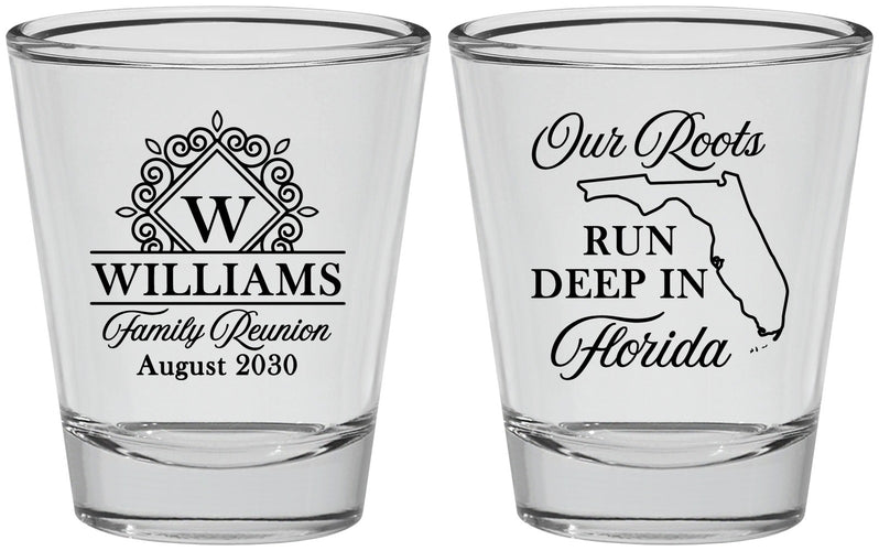 Personalized Family Reunion Shot Glasses - Florida | 160057