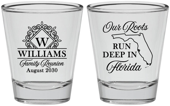 Personalized Family Reunion Shot Glasses - Florida | 160057