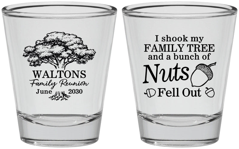 Personalized Family Reunion Shot Glasses - Tree | 160058