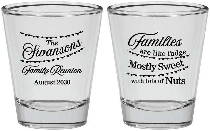 Personalized Family Reunion Shot Glasses - String Lights | 160059