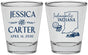 Personalized Wedding Shot Glasses - Indiana | 163