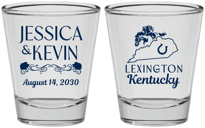 Personalized Wedding Shot Glasses - Kentucky | 166