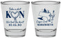 Personalized Wedding Shot Glasses - Massachusetts | 170