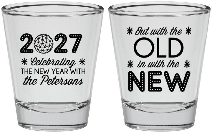 Personalized New Years Shot Glasses - 2027 Out With The Old | 170000