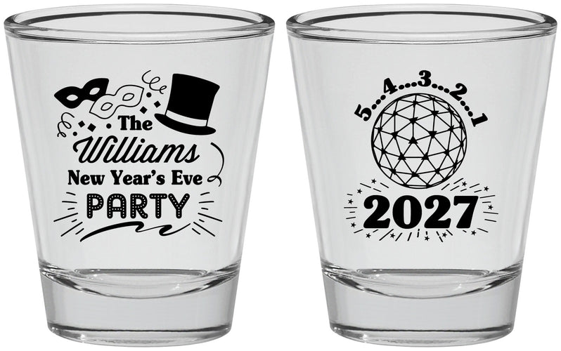 Personalized New Years Shot Glasses - 2027 Ball | 170005