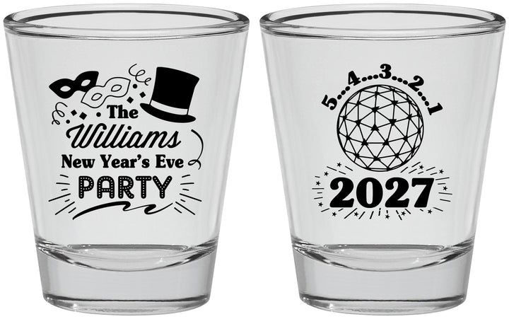 Personalized New Years Shot Glasses - 2027 Ball | 170005