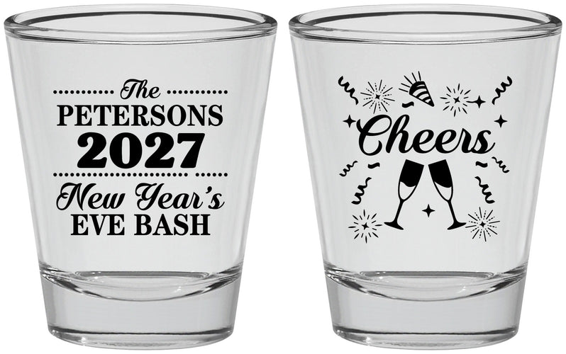 Personalized New Years Shot Glasses - 2027 Cheers | 170017