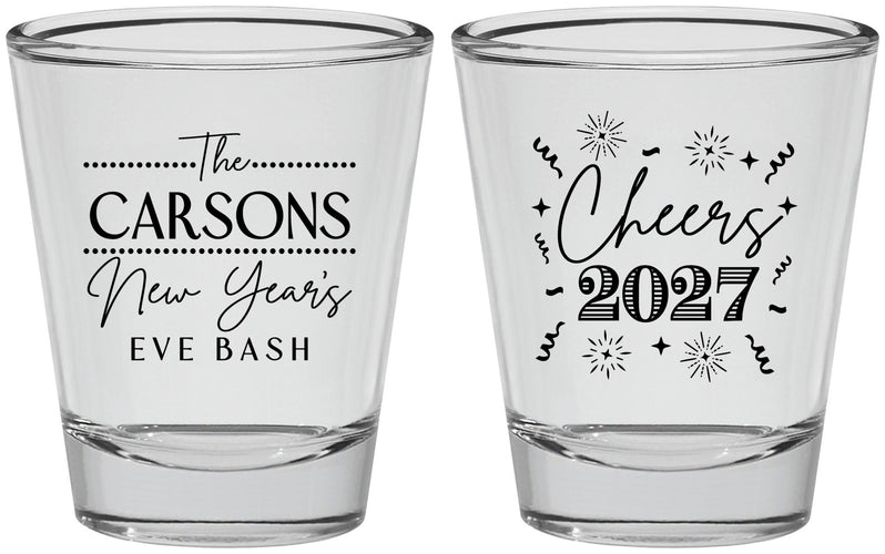 Personalized New Years Shot Glasses - 2027 Cheers | 170018