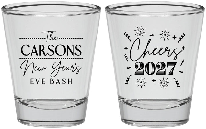 Personalized New Years Shot Glasses - 2027 Cheers | 170018