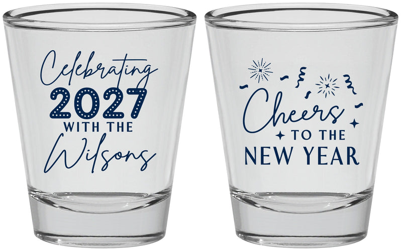 Personalized New Years Shot Glasses - 2027 Cheers | 170019