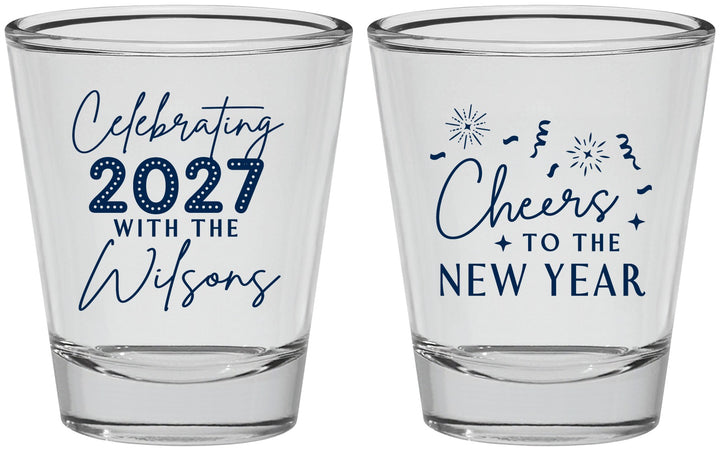 Personalized New Years Shot Glasses - 2027 Cheers | 170019
