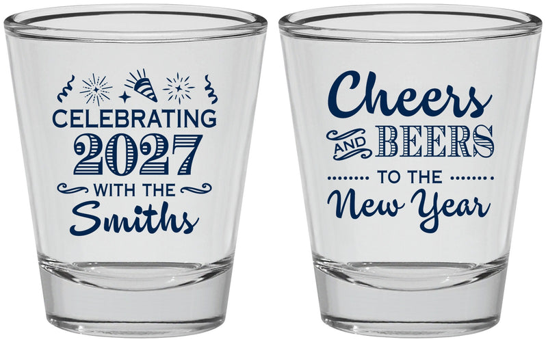 Personalized New Years Shot Glasses - 2027 Cheers | 170023
